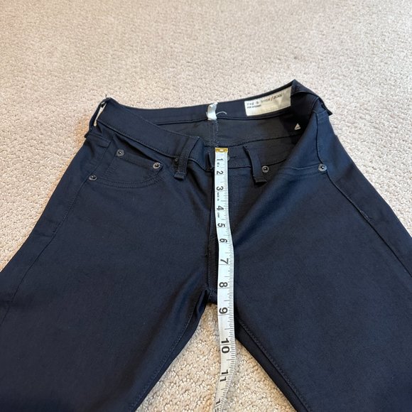 rag & bone Jeans Skinny Low Rise Ankle Boho Edgy Midnight Size 25 #W1527I382M - Picture 9 of 15